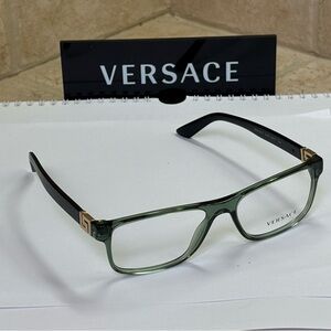 New Versace MOD3211 5144 Transparent green eyeglasses. Prescription ready